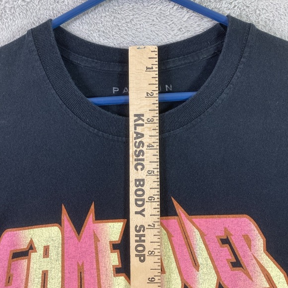 Pacsun Game Over Shirt Adult Large Black Anime Graphic Tee Long Sleeve - Picture 7 of 12